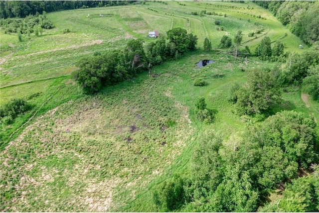 1231 135th St, Amery, WI 54005 - aerial view of property and surrounding area featuring rural landscape