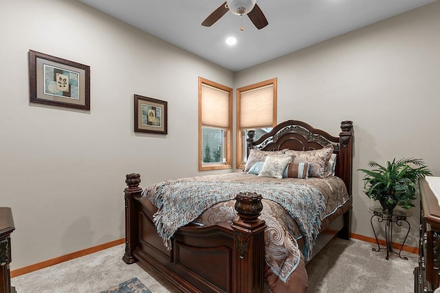 4140 N Prairie Rose Ln, Appleton, WI 54913 - carpeted bedroom with baseboards and a ceiling fan