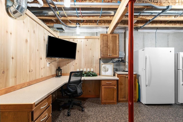 4140 N Prairie Rose Ln, Appleton, WI 54913 - office with built in desk