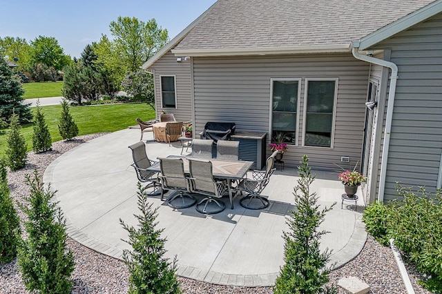 4140 N Prairie Rose Ln, Appleton, WI 54913 - view of patio featuring outdoor dining space