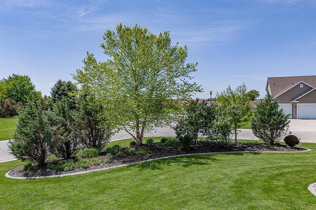 4140 N Prairie Rose Ln, Appleton, WI 54913 - view of green lawn with driveway