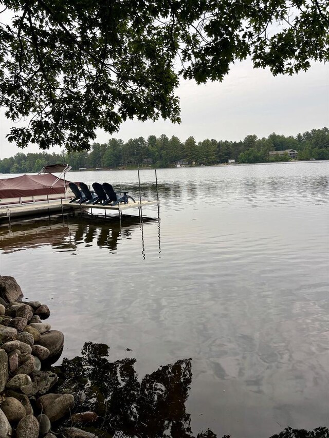 N3911 Lakeside Ln, Wautoma, WI 54982 - dock area with a water view