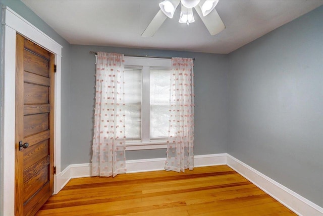 31 Elm St, Fort Atkinson, WI 53538 - spare room with light wood finished floors and a ceiling fan