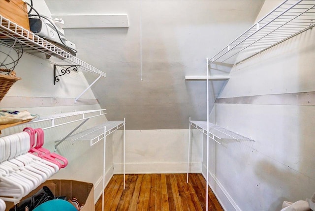 31 Elm St, Fort Atkinson, WI 53538 - walk in closet featuring wood finished floors