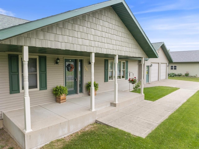 201 N 6th St, Colby, WI 54421 - view of front of house featuring a porch and driveway