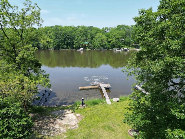 9317 N Arrowhead Shores Rd, Edgerton, WI 53534 - dock area with a water view