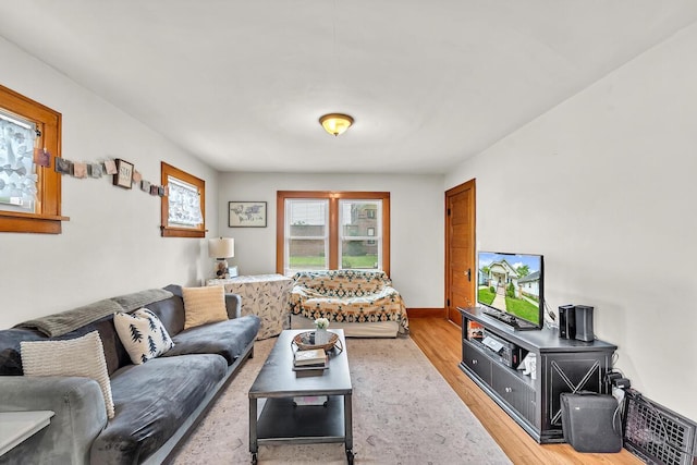 904 Romayne Ave, Racine, WI 53402 - living area with light wood finished floors and baseboards