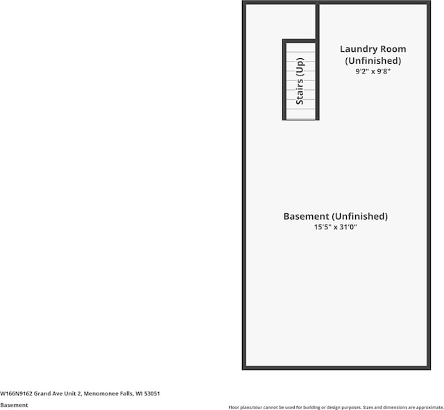 W166N9162 Grand Ave Unit 2, Menomonee Falls, WI 53051 - view of floor plan / room layout