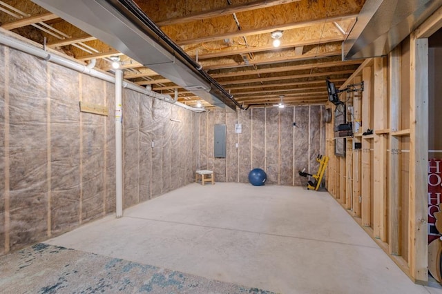 8810 Hinner Springs Dr, Weston, WI 54476 - unfinished basement with electric panel
