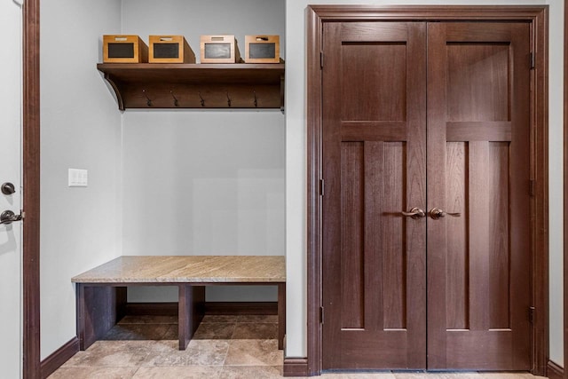 6600 N Kurey Dr, Appleton, WI 54913 - mudroom featuring baseboards
