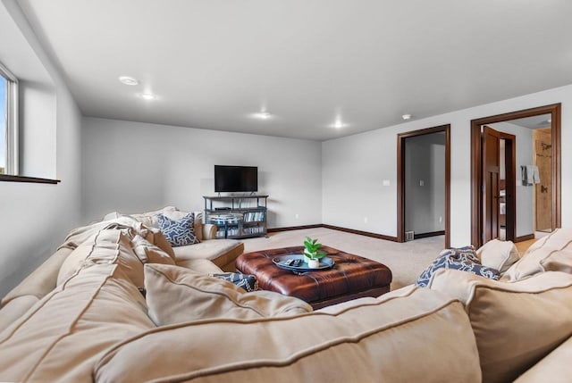6600 N Kurey Dr, Appleton, WI 54913 - living area with light colored carpet and baseboards
