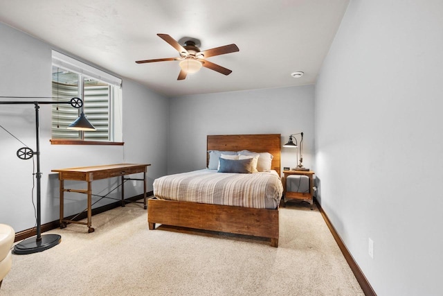 6600 N Kurey Dr, Appleton, WI 54913 - carpeted bedroom with baseboards and ceiling fan
