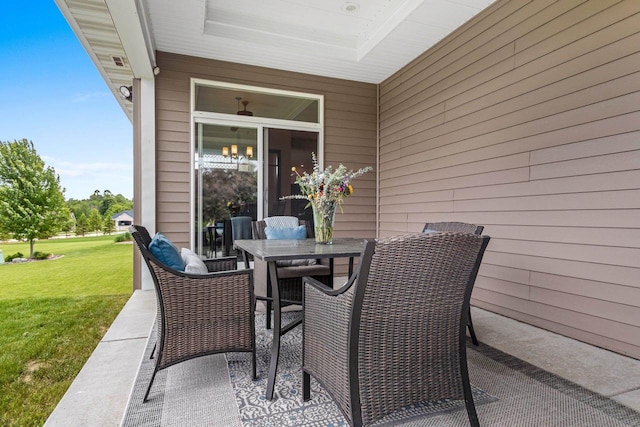 6600 N Kurey Dr, Appleton, WI 54913 - view of patio / terrace with outdoor dining area