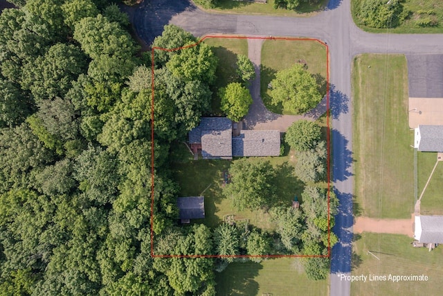 1340 Deer Brook Ct, Wausau, WI 54401 - aerial overview of property's location featuring property parcel outlined