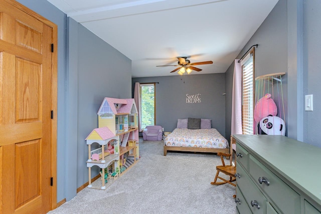 1340 Deer Brook Ct, Wausau, WI 54401 - bedroom featuring carpet floors and ceiling fan