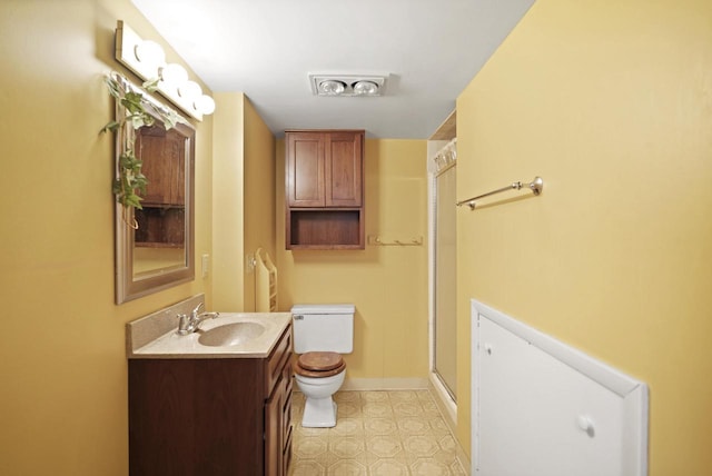 8074 48th Ave, Kenosha, WI 53142 - full bathroom with vanity and a shower with door
