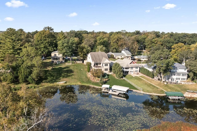 6507 Willow Ct, Waterford, WI 53185 - aerial view of property's location with a large body of water and a forest