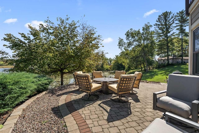 6507 Willow Ct, Waterford, WI 53185 - view of patio featuring outdoor dining space