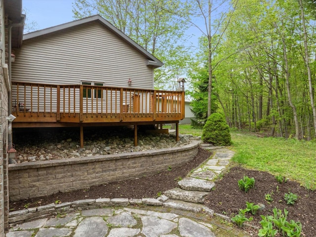 4228 County Hwy W, Valders, WI 54245 - back of property featuring a deck