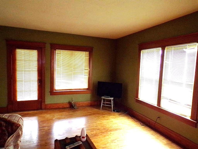 208 S Walker St, Wautoma, WI 54982 - living room featuring wood finished floors and healthy amount of natural light