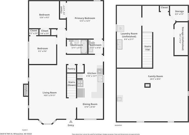 3838 N 78th St, Milwaukee, WI 53222 - view of room layout