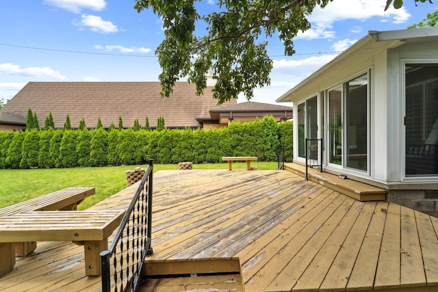600 Forest Ave, Fond Du Lac, WI 54935 - deck featuring a yard
