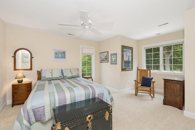 N1760 W Valley Park Rd, Lake Geneva, WI 53147 - carpeted bedroom with baseboards and a ceiling fan