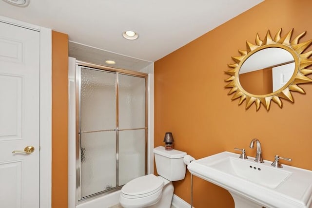 N1760 W Valley Park Rd, Lake Geneva, WI 53147 - bathroom with a stall shower and recessed lighting