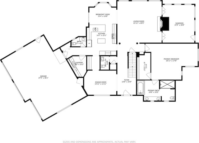 N1760 W Valley Park Rd, Lake Geneva, WI 53147 - view of floor plan / room layout