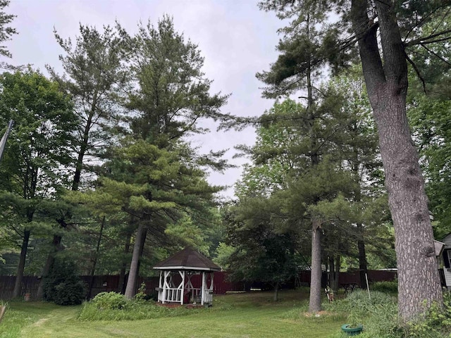 N3226 Forest View Rd, Pound, WI 54161 - view of yard featuring a gazebo
