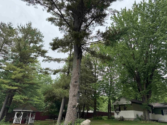N3226 Forest View Rd, Pound, WI 54161 - view of yard with a gazebo