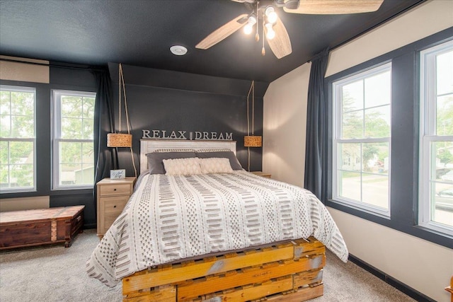 158 S State St, Berlin, WI 54923 - carpeted bedroom with lofted ceiling and ceiling fan