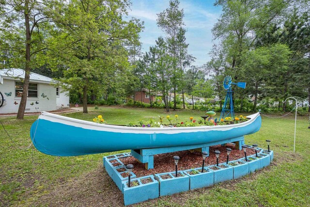 1207 S Main St, Necedah, WI 54646 - view of pool with a yard and view of wooded area