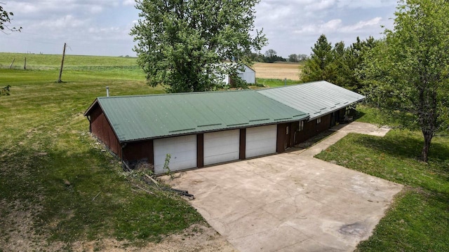 774 Enloe Rd, Rewey, WI 53580 - garage with a view of rural / pastoral area