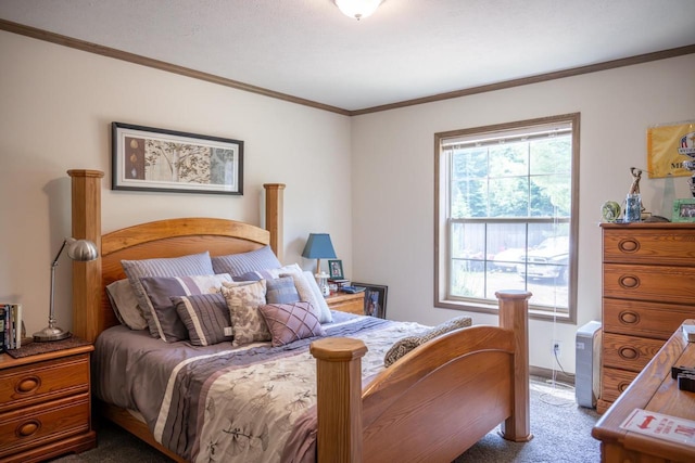 W5671 8th St, Necedah, WI 54646 - carpeted bedroom featuring ornamental molding