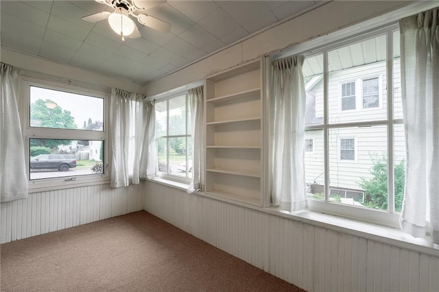 225 W Elm St, Chippewa Falls, WI 54729 - unfurnished sunroom with carpet and wood walls