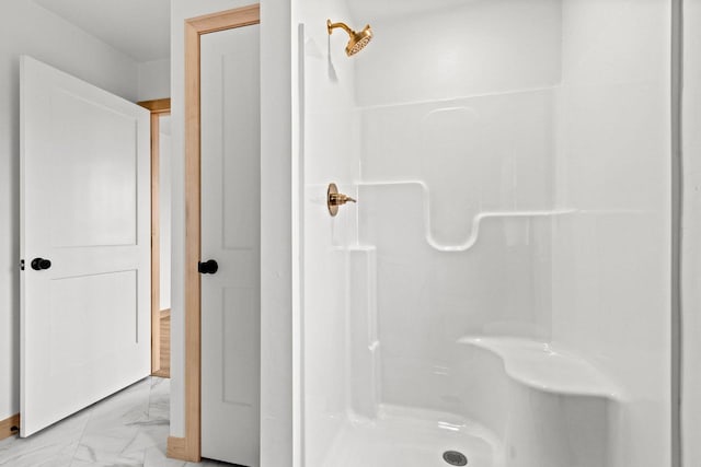 399 Battery Ave, De Pere, WI 54115 - full bath with a stall shower and marble finish floors