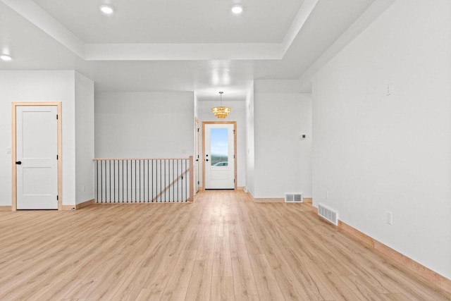 399 Battery Ave, De Pere, WI 54115 - empty room with light wood finished floors and recessed lighting