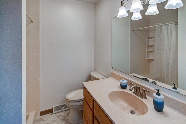 3590 Sabaka Trl, Verona, WI 53593 - bathroom with a shower with shower curtain, vanity, and tile patterned flooring