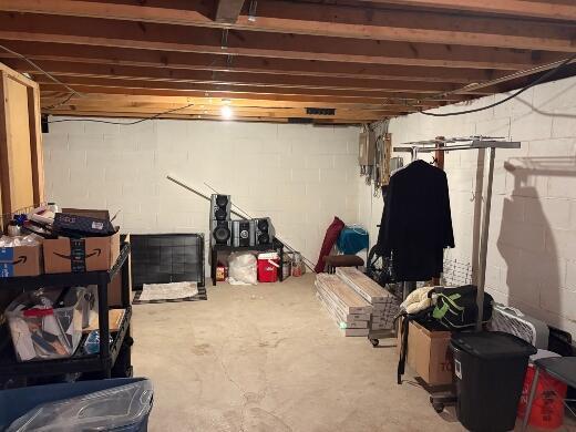 2408 Park Pl Unit D, Sheboygan, WI 53083 - view of unfinished basement