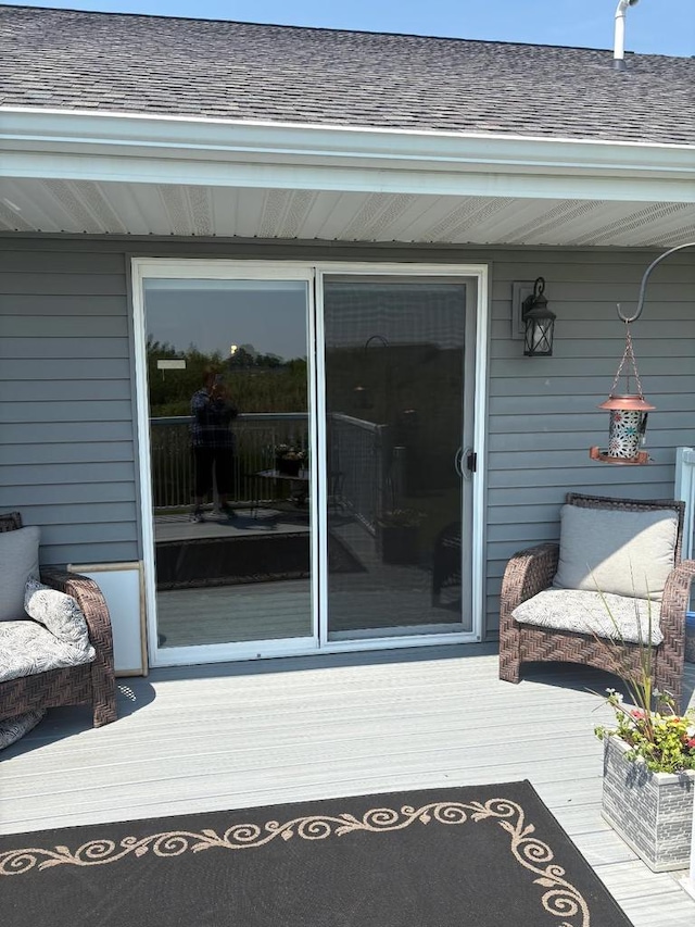 4842 N Marlo Way Unit 35, Appleton, WI 54913 - doorway to property featuring a shingled roof