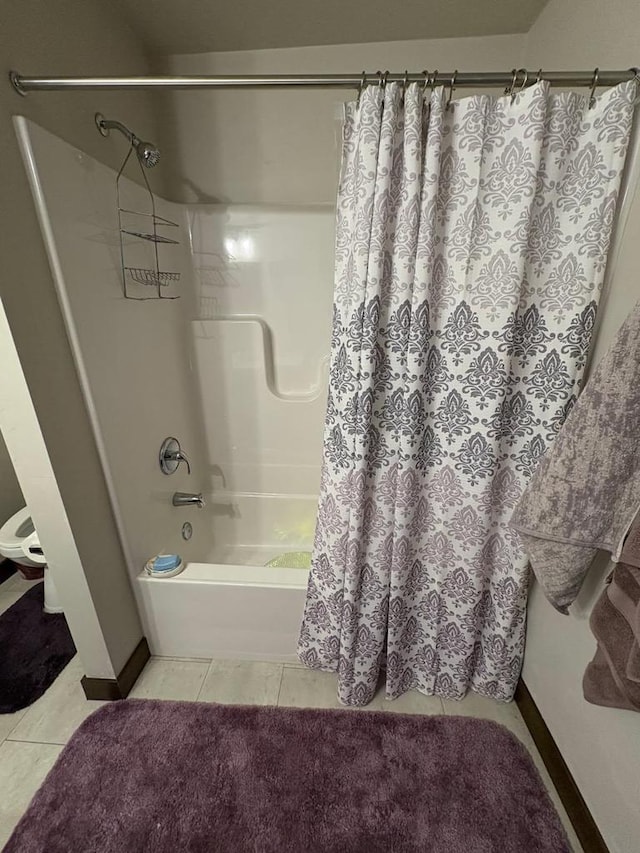 4842 N Marlo Way Unit 35, Appleton, WI 54913 - full bathroom with shower / bath combination with curtain and tile patterned flooring