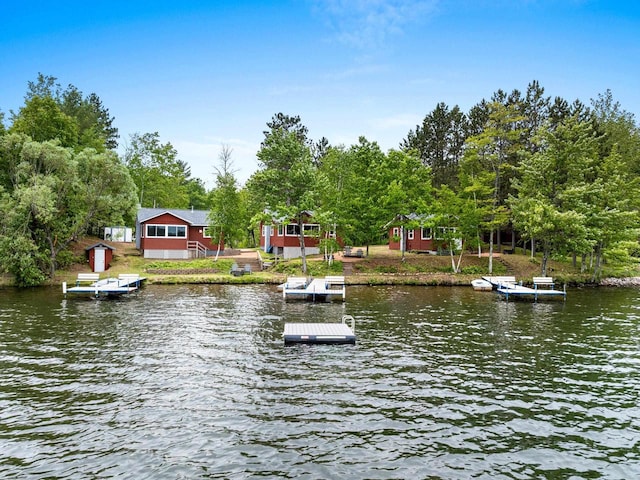 9347 Musky Bay Ln, Harshaw, WI 95429 - dock featuring a water view