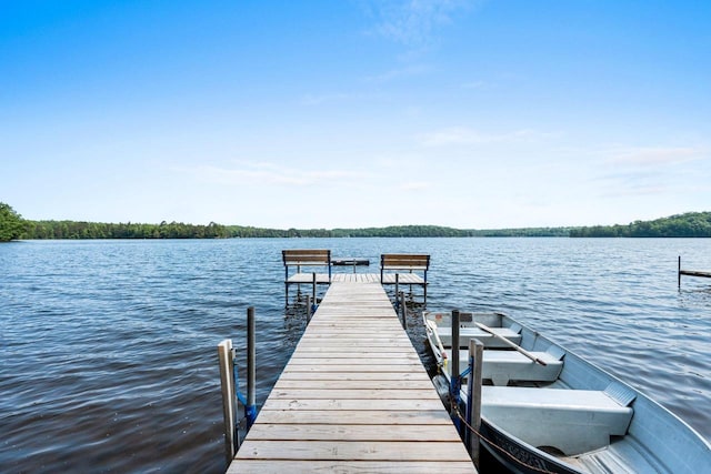 9347 Musky Bay Ln, Harshaw, WI 95429 - dock area with a water view