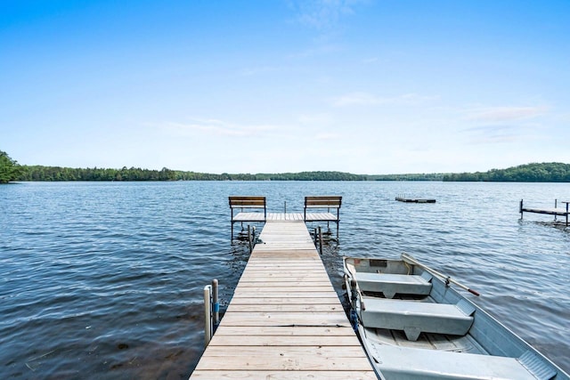 9347 Musky Bay Ln, Harshaw, WI 95429 - dock with a water view