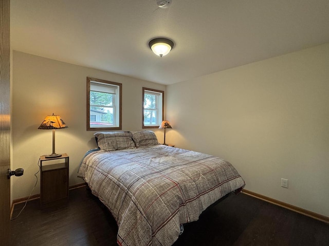 N2817 Rustic Dr, Clintonville, WI 54929 - bedroom featuring baseboards and wood finished floors