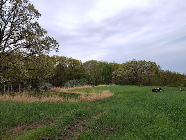 W5342 County Highway F, Trego, WI 54888 - view of yard featuring a view of trees