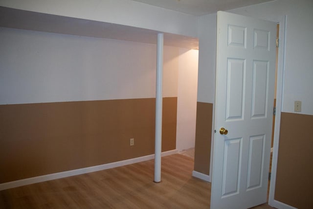 4303 E Milwaukee St Unit B, Janesville, WI 53546 - finished below grade area with wood finished floors and baseboards