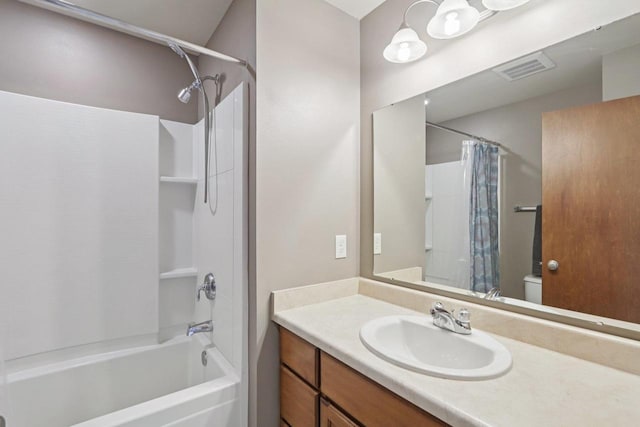 7042 Littlemore Dr, Madison, WI 53718 - bathroom with shower / tub combo with curtain and vanity