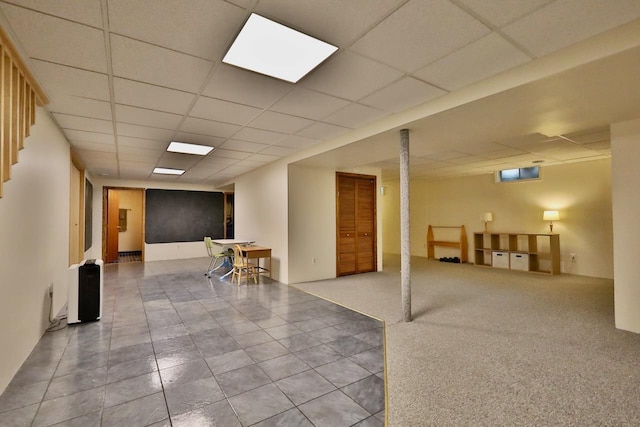2413 Ravenswood Rd, Madison, WI 53711 - finished below grade area with a paneled ceiling